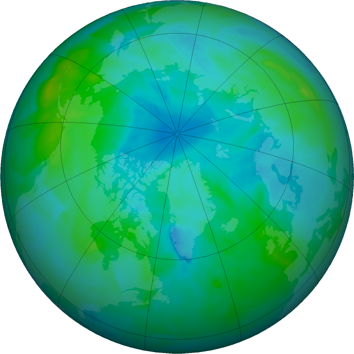 Arctic ozone map for 26 August 2011